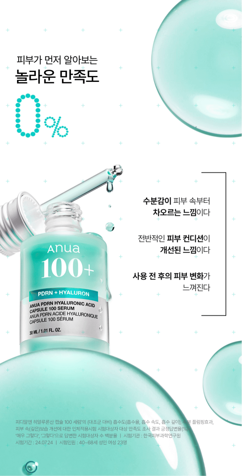 化解No.1 🏆 3重保濕養成水光肌～韓國 ANUA PDRN Hyaluronic Acid Capsule 100 Serum PDRN透明質酸膠原蛋白智能膠囊保濕精華- 30ml