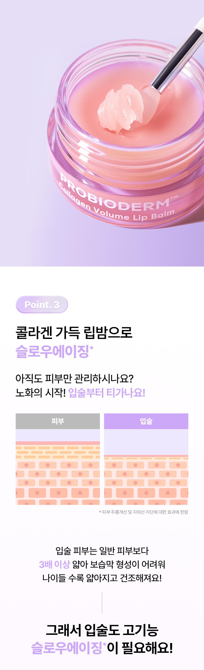 【附送矽膠唇刮】為雙唇注滿水~韓國 BIOHEAL BOH Probioderm™ Collagen Volume Lip Balm 益生菌膠原蛋白豐盈修護水潤唇膜