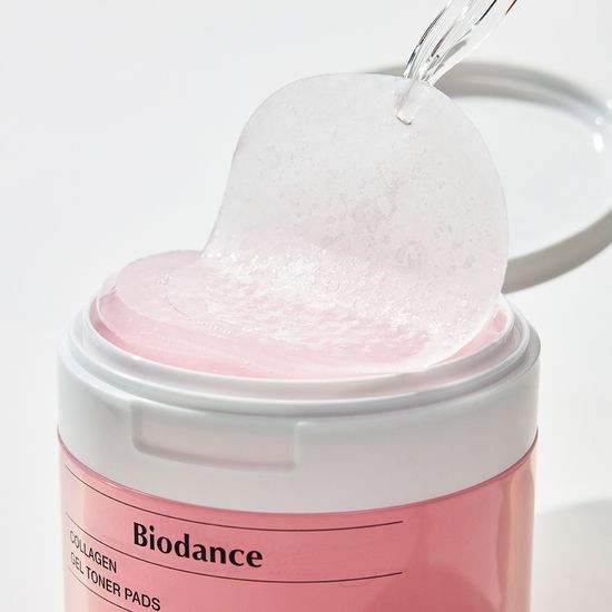 首創果凍棉片 針對下垂暗沉～韓國 Biodance Collagen Gel Toner Pads 超低分子膠原蛋白收毛孔緊緻水凝膠爽膚棉片 - 60片裝