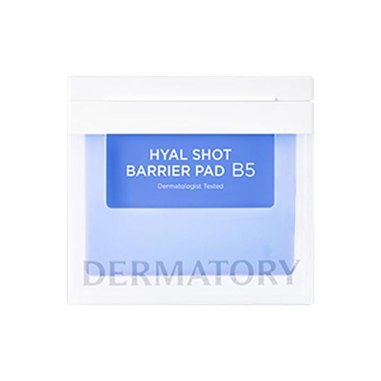 韓國 DERMATORY Hyal Shot Barrier Pad B5 7倍更小分子透明質酸維B5保濕導入修屏爽膚棉片 - 70片裝
