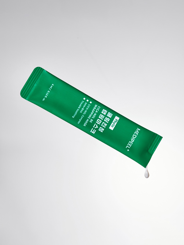韓國 Daiso x Medi Peel Cica Cooling Soothing Wrapping Mask 積雪草降溫煥膚撕拉式面膜 – 4包裝