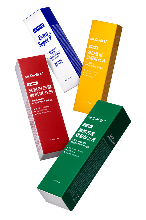 韓國 Daiso x Medi Peel Cica Cooling Soothing Wrapping Mask 積雪草降溫煥膚撕拉式面膜 – 4包裝