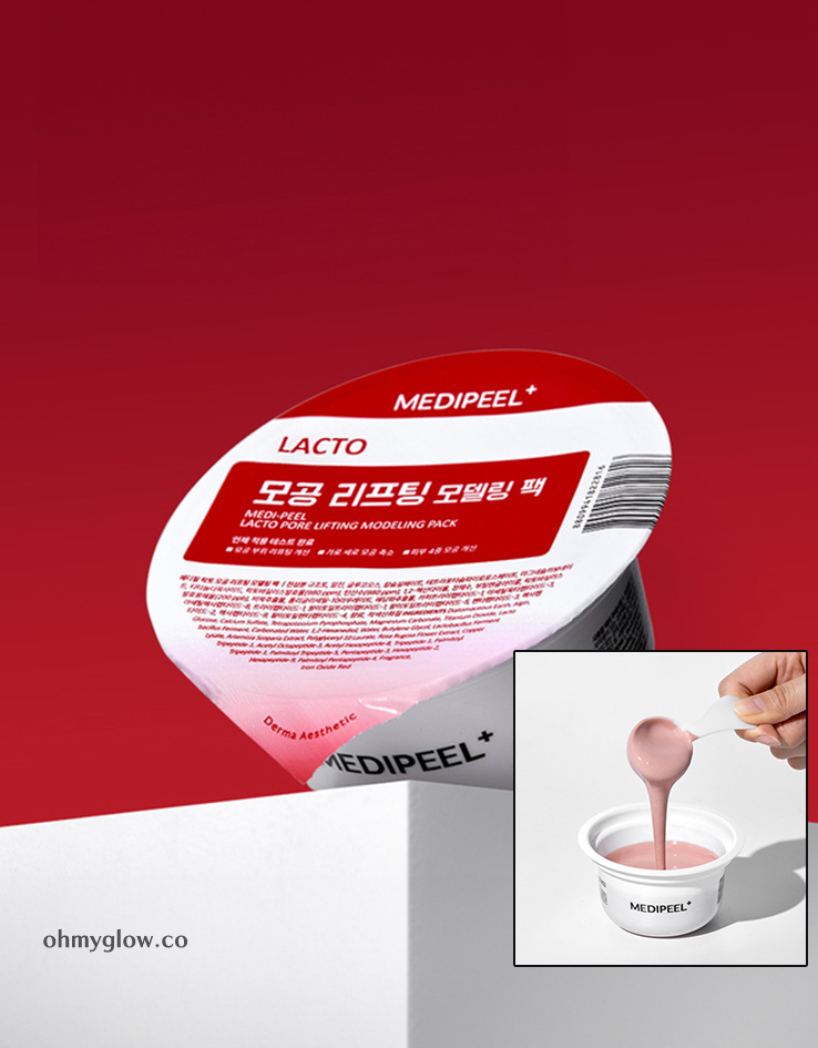 毛孔即時改善121%～韓國 Daiso x Medi Peel LACTO Pore Lifting Modeling Pack 皇牌軟膜 - ❤️緊緻收毛孔