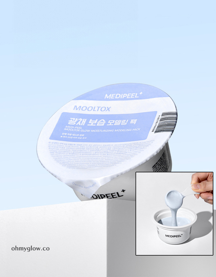 20重保濕效果～韓國 Daiso x Medi Peel MOOLTOX Glow Moisturizing Modeling Pack 皇牌軟膜 - 藍色💧保濕光澤