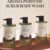 韓國 Plu Aroma Perfume Scrub Body Wash 芳香去角質沐浴露 (Black Berry / Soapy Blanc / Woody Green)- 3款選擇 家庭裝 1000ml