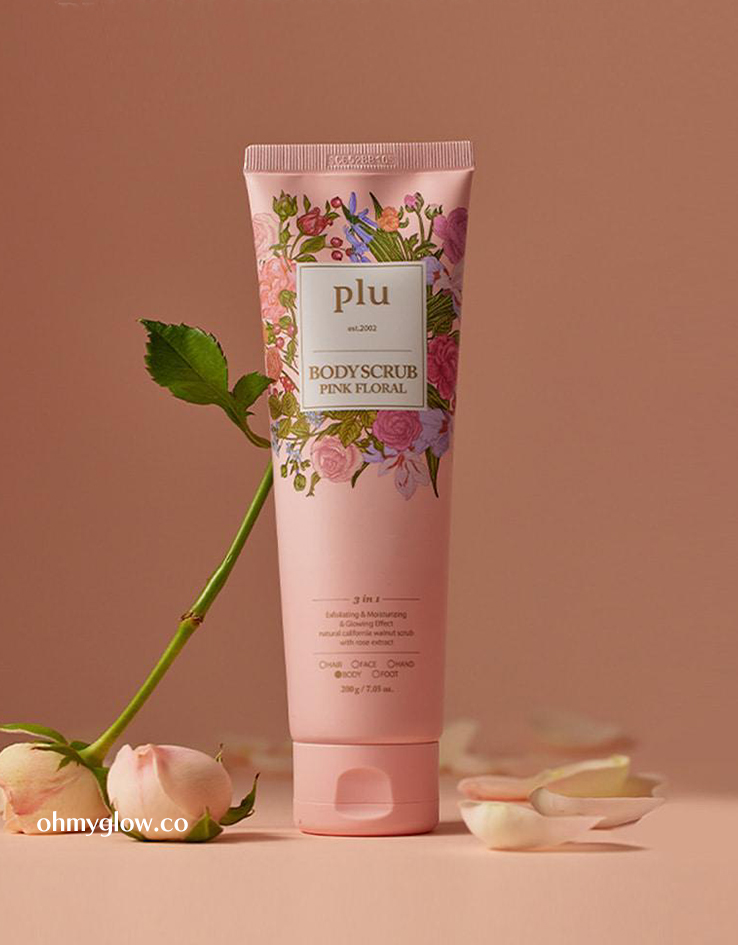 韓國No.1磨砂膏 Plu Body Scrub 身體去角質磨砂膏 - #Pink Floral 粉色花香 200g