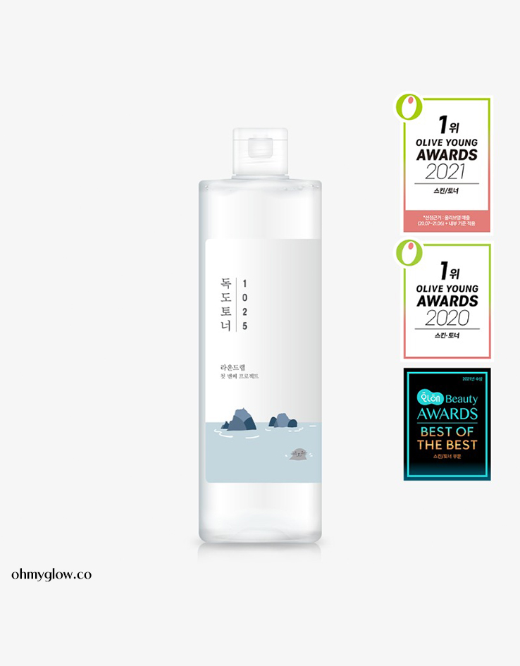 【Olive Young 銷量No.1】韓國 Round Lab 1025 Dokdo Toner 獨島爽膚水 - 500ml