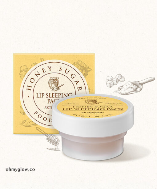 韓國 Skinfood Honey Sugar Food Mask Lip Sleeping Pack 紐西蘭蜂蜜糖滋養睡眠唇膜