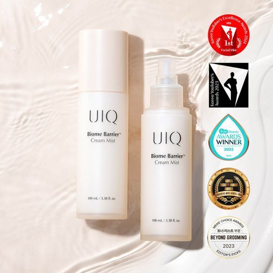 增強肌膚屏障 24小時的保濕效果～韓國 化解🏆噴霧 UIQ Biome Barrier™ Cream Mist 專利微生物群乳霜深層保濕噴霧 - 100ml