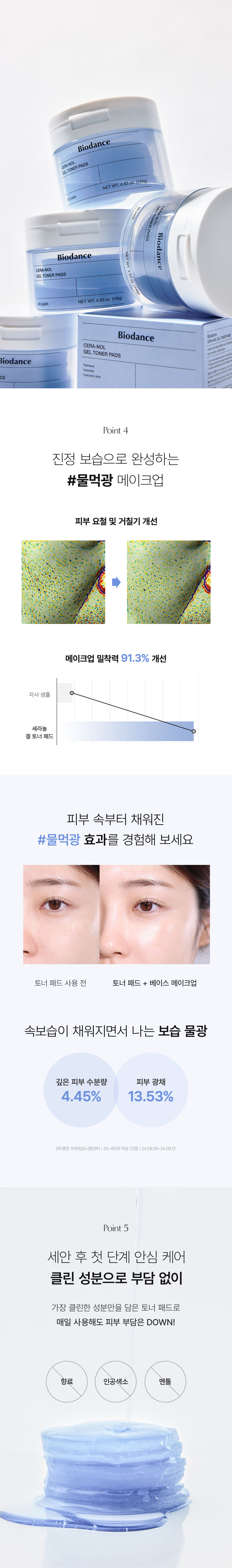 首創果凍棉片~韓國 Biodance Cera-nol Gel Toner Pads 透明質酸冰川水神經酰胺舒緩保濕水凝膠爽膚棉片 - 60片裝