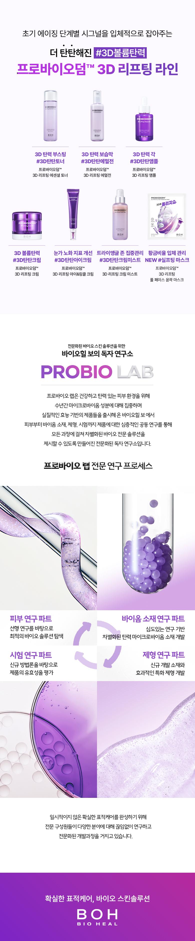 韓國 Bio Heal BOH Probioderm 3D Lifting Cream Mist 3維立體提拉彈力抗老益生菌噴霧 - 100ml