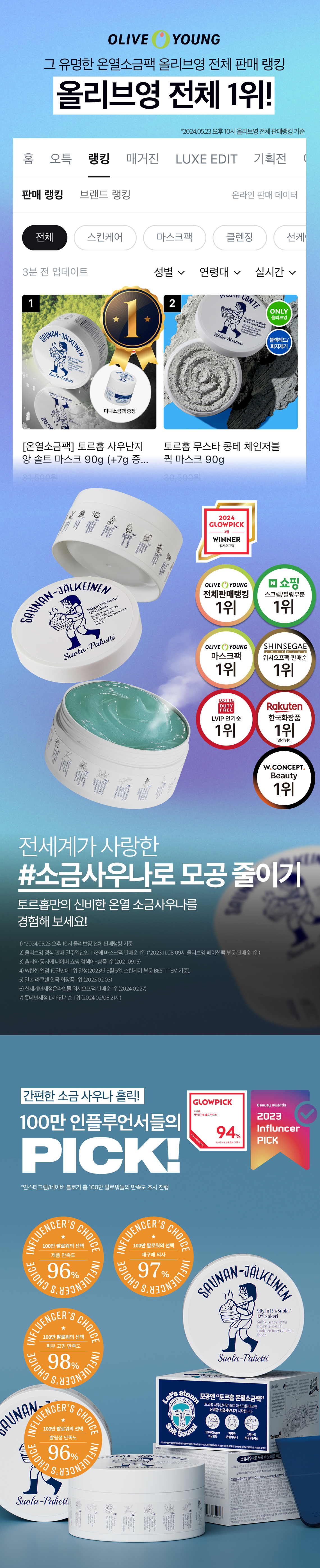 韓國 Torhop Saunan Heating Salt Mask 桑拿海鹽面膜 - 90g