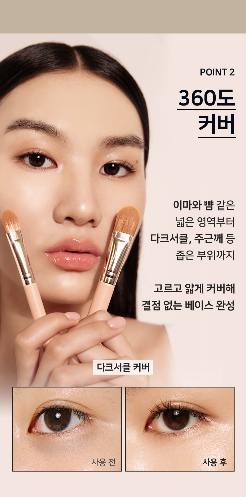 Happyrim老師愛用掃具~韓國 The Tool Lab 231 Full Coverage Concealer Brush 無瑕底妝遮瑕掃 - 2種尺寸選擇