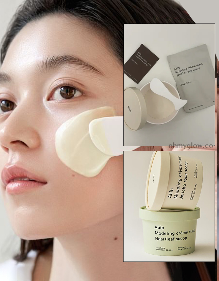 新品！附有精華包方便易用！韓國 ABIB Modeling Cream Mask 面霜軟膜 (Jericho Rose Scoop 復活草提亮回彈 / Heartleaf Scoop 魚腥草鎮靜降溫) - 2種選擇