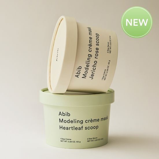 新品！附有精華包方便易用！韓國 ABIB Modeling Cream Mask 面霜軟膜 (Jericho Rose Scoop 復活草提亮回彈 / Heartleaf Scoop 魚腥草鎮靜降溫) - 2種選擇