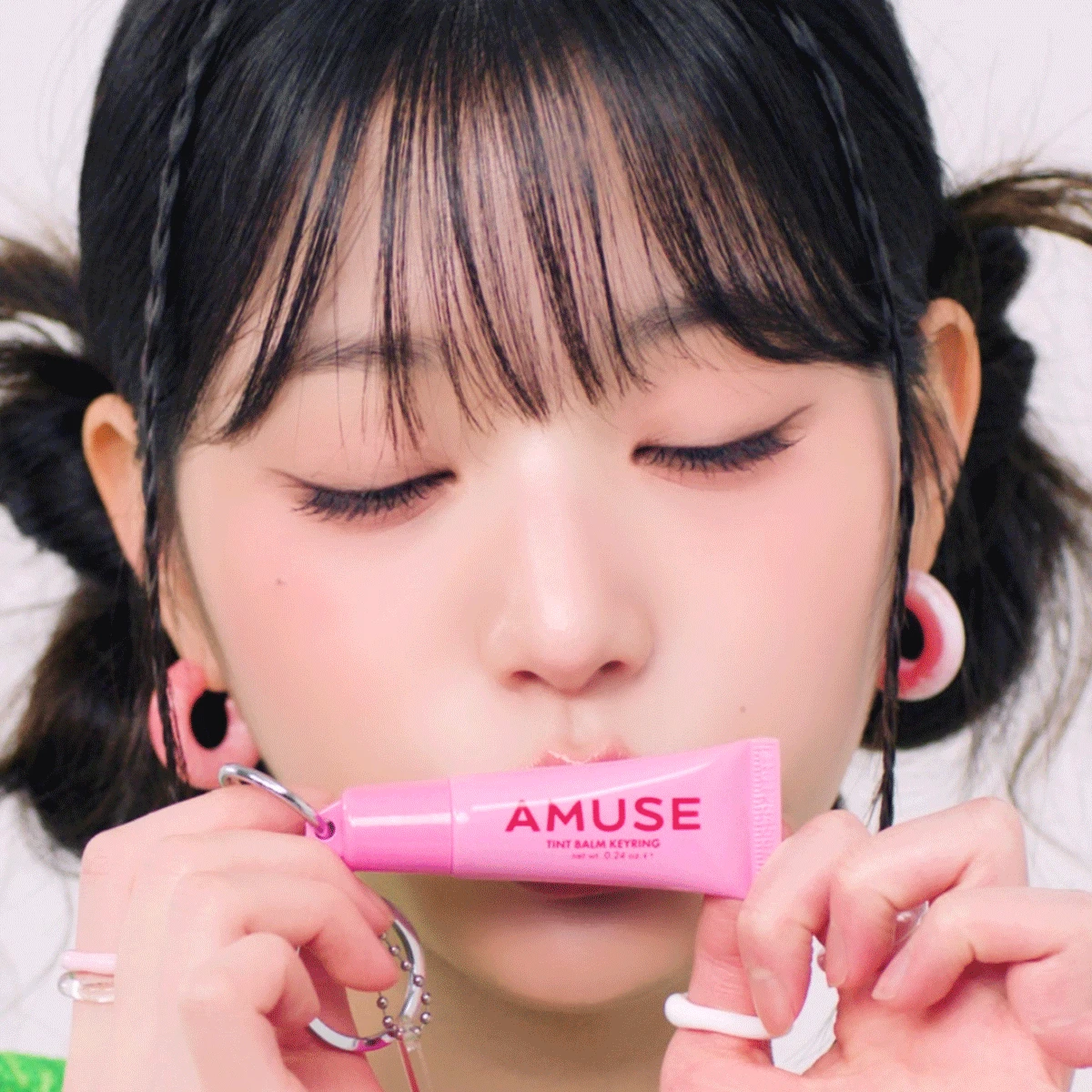 韓國 AMUSE TINT BALM KEYRING 匙扣掛飾有色護唇潤唇膏(#01-05) - 5色選擇