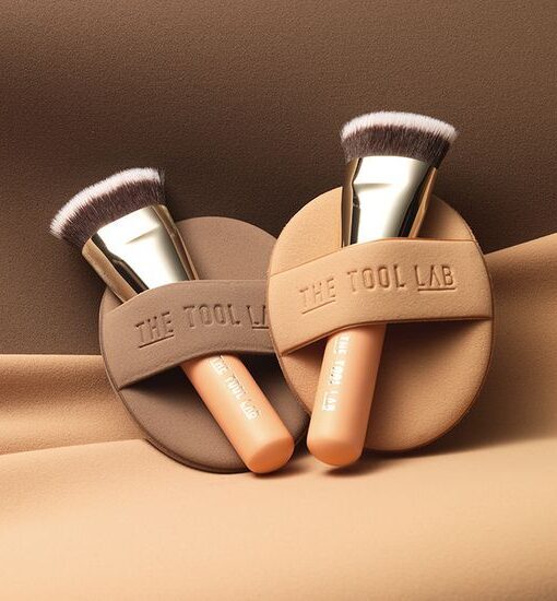 LeoJ's Pick! 韓國 The Tool Lab 皇牌全天貼服底妝套裝 All Day Fitting Duo 氣墊粉底掃101B + 粉撲 + 收納盒 - 4種妝效選擇