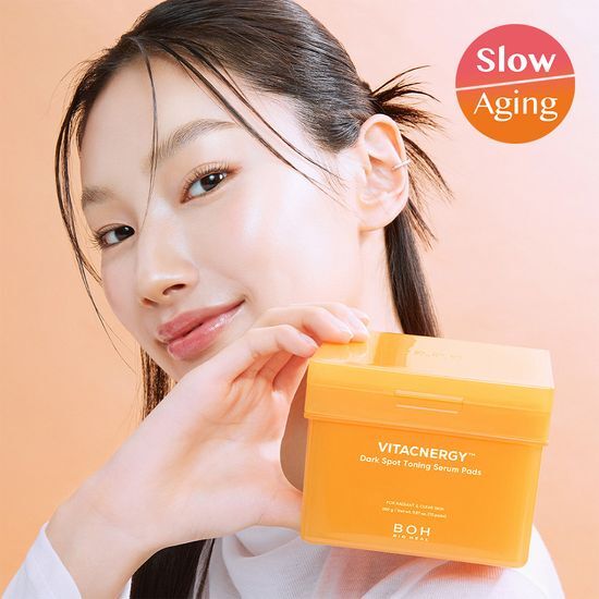 新升級！韓國 BioHeal BOH Vitacnergy Spot Removal Toning Serum Pad 99% 高純度專利脂質體維C提亮去暗沉精華爽膚棉片 - 70片裝