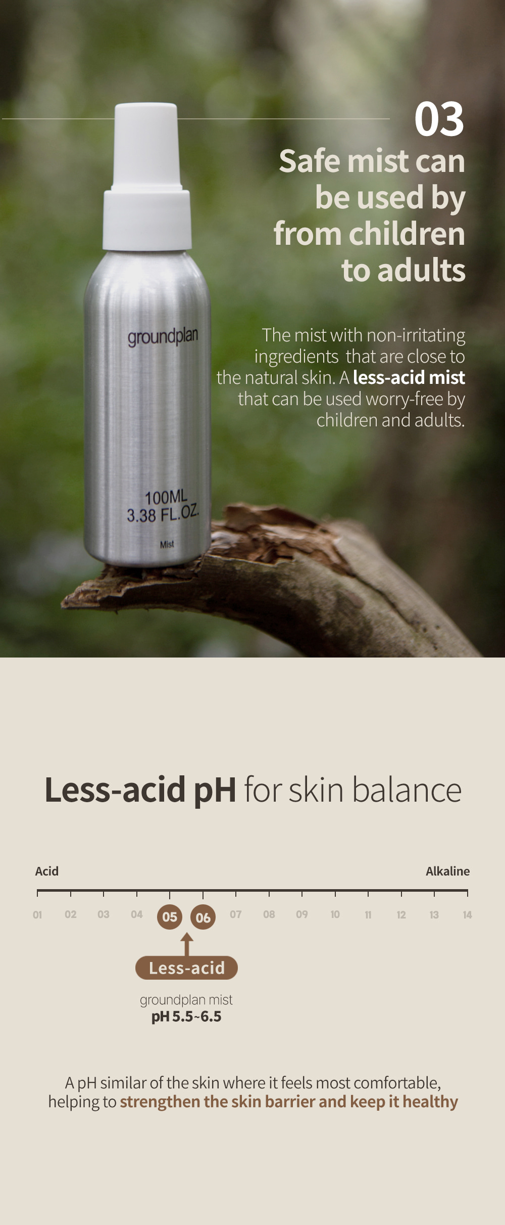 濕疹敏弱肌孕婦友好~韓國Groundplan Mist 天然溫和保濕抗敏噴霧 - 2種選擇
