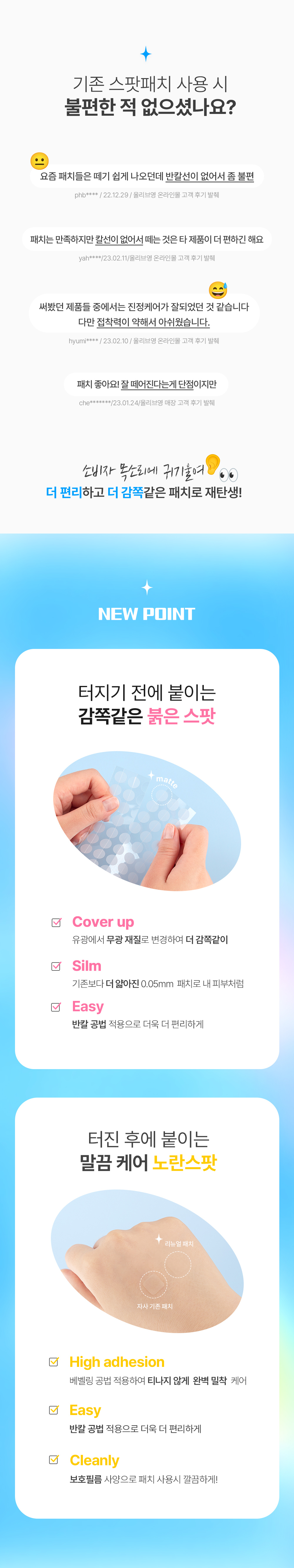 韓國熱賣化解測評第一名Hatherine Spot Care Patch Kit 暗瘡貼 - 76片