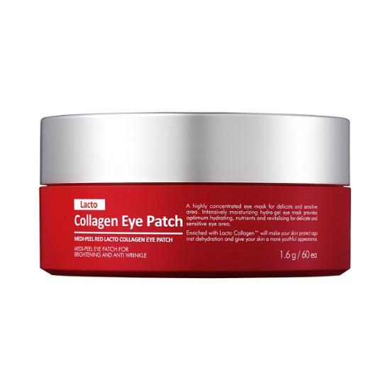 5分鐘提彈減紋提亮~韓國 Medi Peel Red Lacto Collagen Eye Patch 乳酸菌X膠原蛋白高度濃縮水凝膠眼膜 - 60片裝