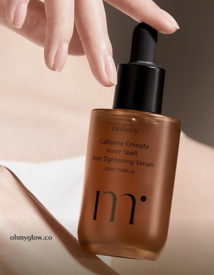 高旻示代言 收毛孔一次見效～韓國 MOLVANY Castanea Crenata Inner Shell Pore Tightening Serum 栗殼緊緻控油收毛孔精華 - 50ml