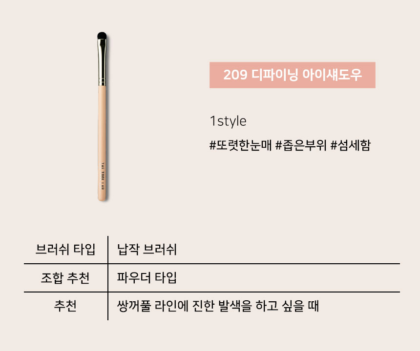 韓國 The Tool Lab 203 Point Eye Shadow 基礎重點眼影掃