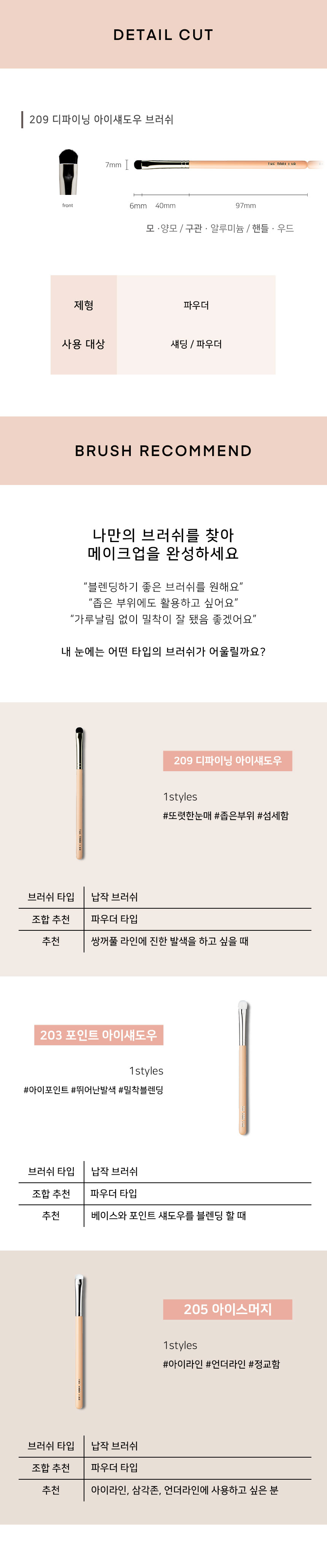 韓國 The Tool Lab 209 Defining Eyeshadow 細節加深眼影掃