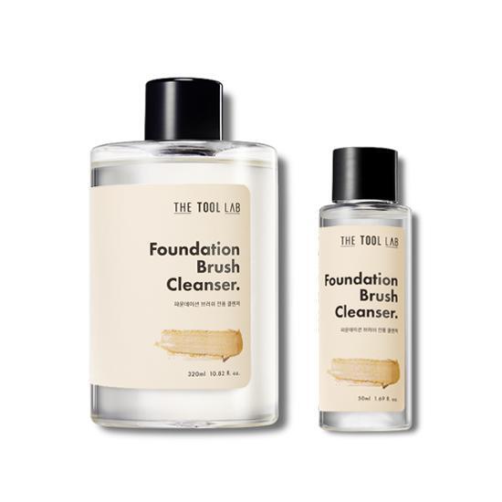 韓國 The Tool Lab 906 Foundation Brush Cleanser 粉底纖維毛掃具專用高濃縮洗掃液(320ml / 50ml) - 2種選擇