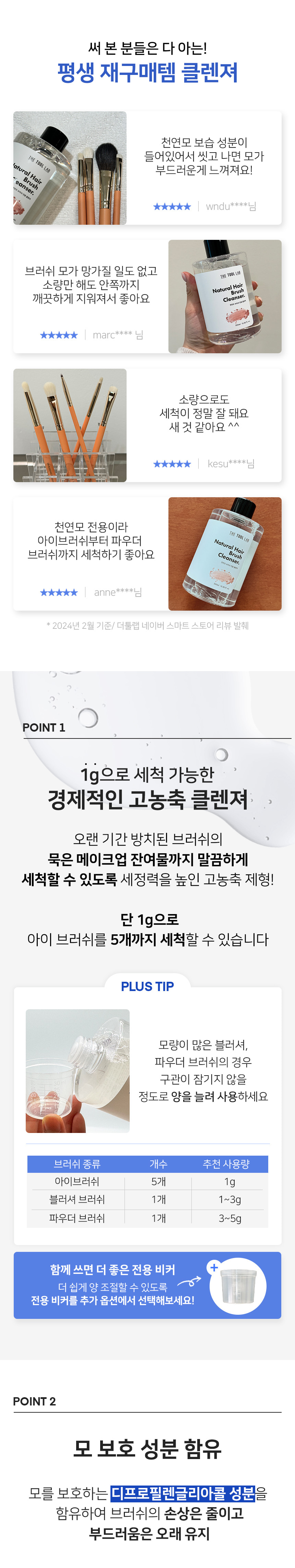 韓國 The Tool Lab 911 Makeup Brush Cleanser for Natural Hair 高濃縮天然毛掃具專用洗掃液 (320ml / 50ml) - 2種選擇