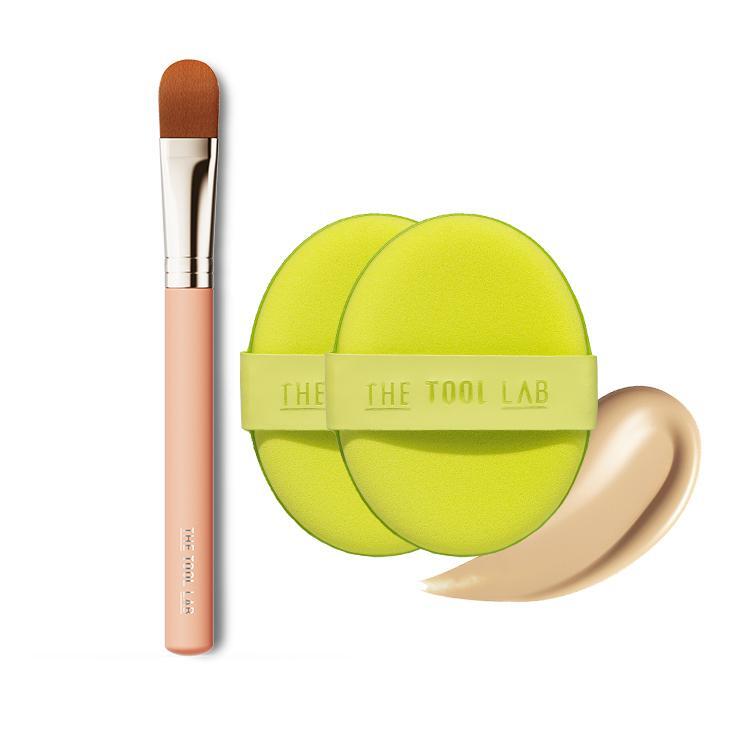 Happyrim粉底Set~韓國 The Tool Lab Happyrim Duo Set (Aqua Puff x 2 + 231 Brush Set) 粉撲+底妝遮瑕掃具優惠組合 - 2種選擇 Happyrim粉底Set~韓國 The Tool Lab Happyrim Duo Set (Aqua Puff x 2 + 231 Brush Set) 粉撲+底妝遮瑕掃具優惠組合 - 2種選擇