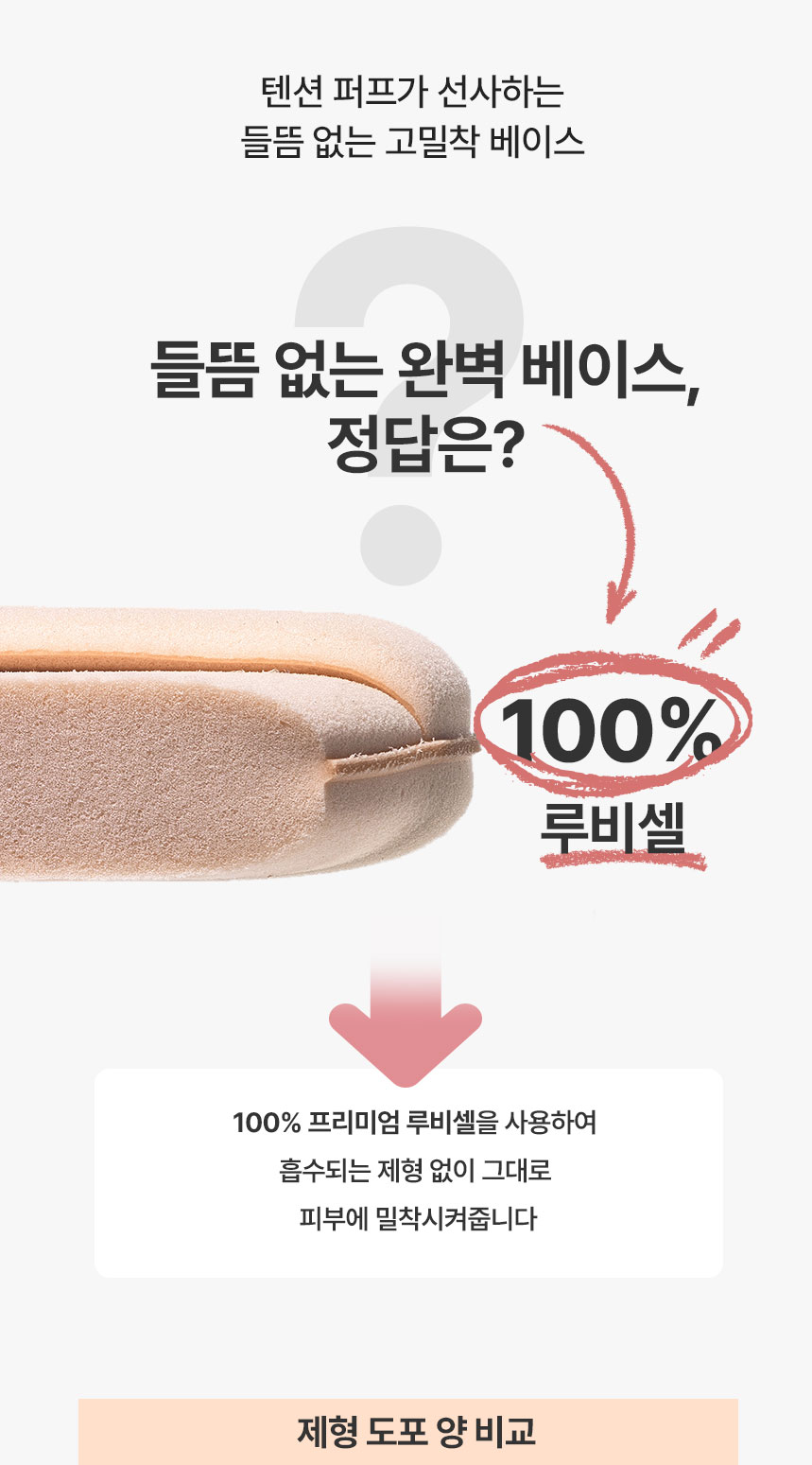 氣墊友好~韓國 The Tool Lab Long Lasting Tension Puff 皇牌持久貼服粉撲圓形款(Matte/Glow/Cover/Airy) 2個裝 -4種妝效選擇