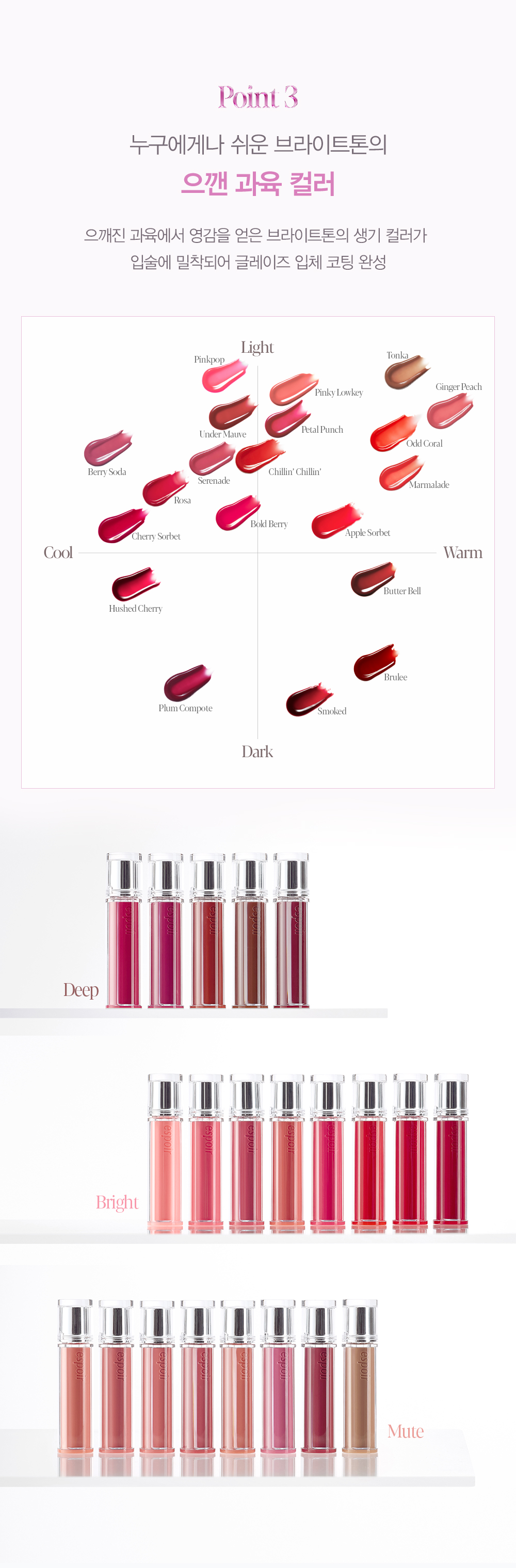 🤎 新色蜜糖奶油系列【限量SET送唇筆】🏆GlowPick! 韓國 espoir 25年新版 Couture Lip Tint Glaze ✨ 瑩潤果汁鏡面唇釉 - 23色選擇