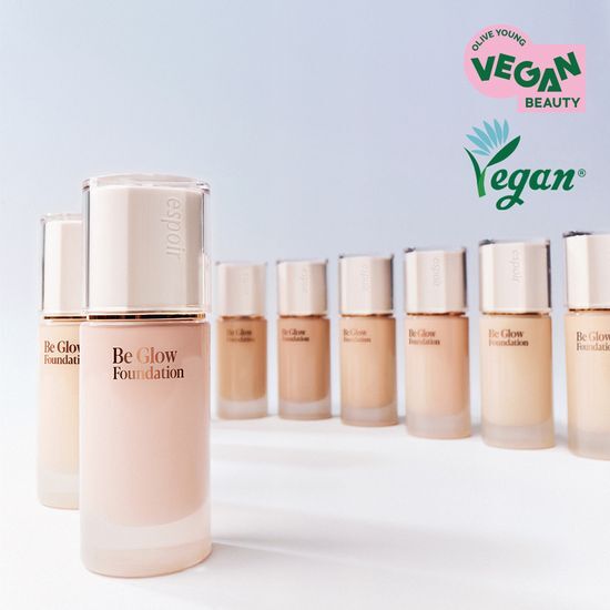 25年新版～韓國 espoir Be glow Foundation SPF27 PA++ 24小時水潤保濕光彩粉底液- 多色調選擇