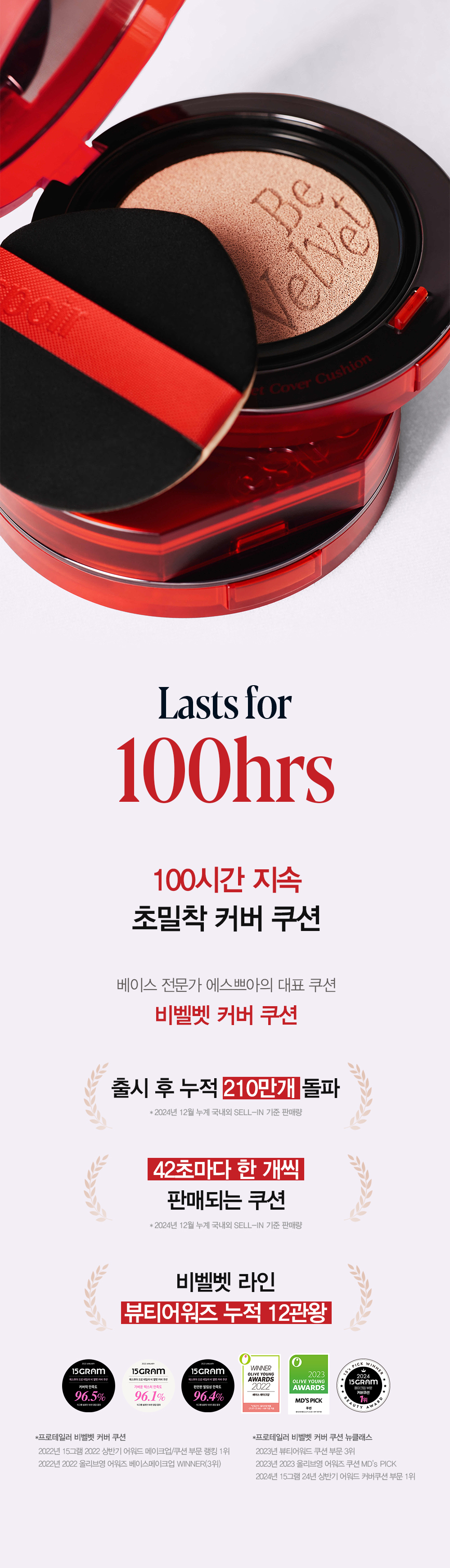 25年新版霧面氣墊!韓國 Espoir Be Velvet Cover Cushion 42 PA++ 100小時無瑕極緻貼服絲絨純素氣墊粉底 - 6色選擇