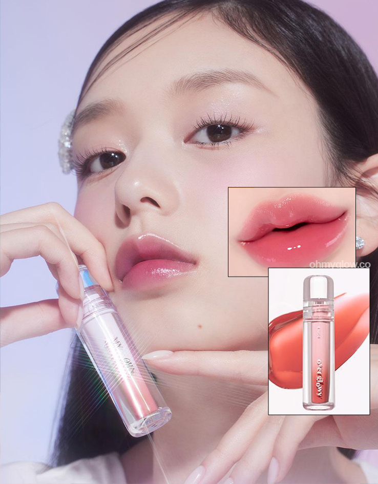 新色入！韓國 etude Over Glowy Tint 水亮鏡面唇釉(#01-17) - 17色選擇