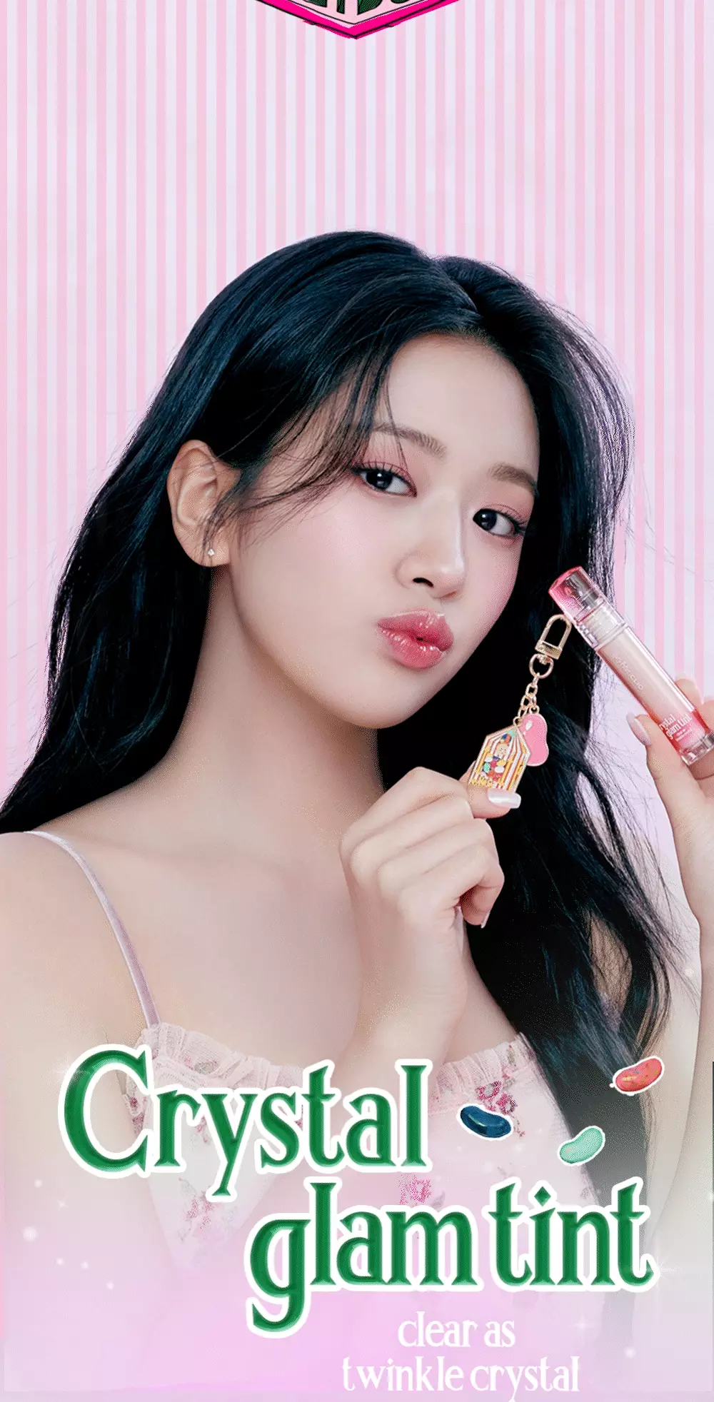 【Harry Potter 哈利波特限量聯乘keyring唇釉】消委會5星唇彩!Clio X 俞真 Crystal Glam Tint 晶透水光唇釉#01-24 - 24色選擇