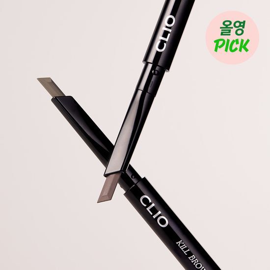 新色入！24新版～韓國Clio Kill Brow Auto Hard Brow Pencil 雙頭平頭眉筆(#01-07) - 7色選擇