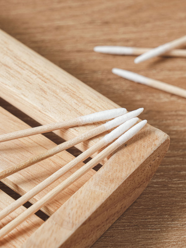 韓國Daiso Pointed Wooden Swab 精細棉花棒 - 400支裝