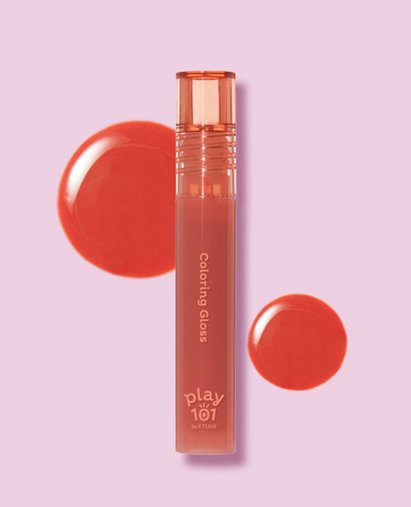 韓國平價彩妝 Play 101 by Etude Coloring Gloss 豐潤光澤唇蜜 - 3色選擇