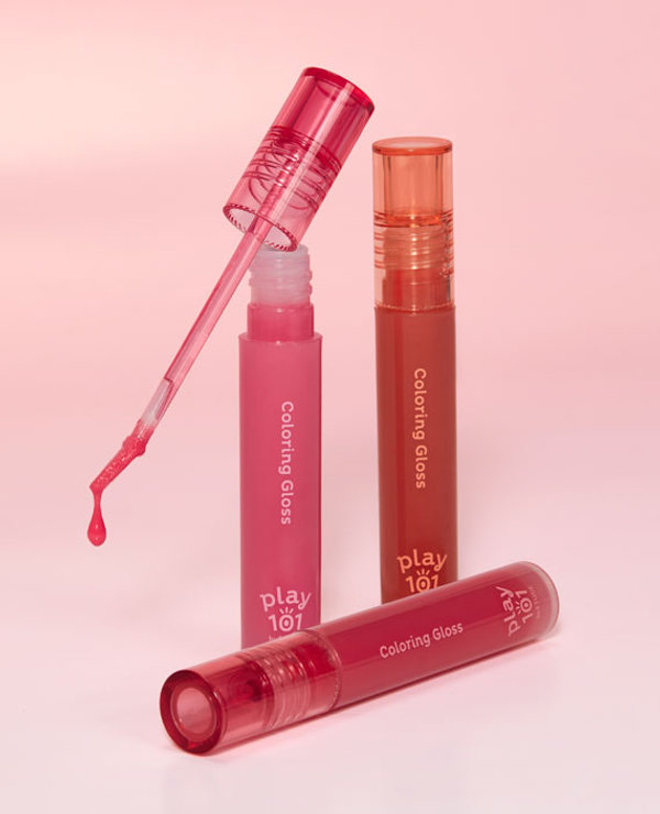 韓國平價彩妝 Play 101 by Etude Coloring Gloss 豐潤光澤唇蜜 - 3色選擇