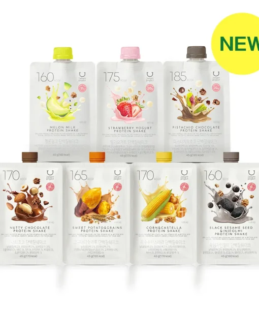 新口味！🏆韓國 OY 熱賣！Delight Project Protein Shake 高蛋白低卡飲品奶昔搖飲代餐 (7包裝/散包) - (朱古力堅果/粟米蛋糕/甜薯穀物/黑芝麻/士多啤梨乳酪/蜜瓜奶/開心果朱古力) 7款味道選擇