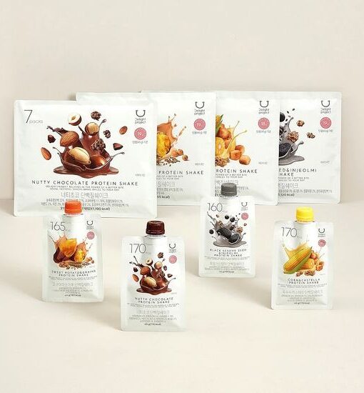 韓國 Delight Project Protein Shake 高蛋白低卡飲品奶昔搖飲代餐 (7包裝/散包) - (朱古力堅果/粟米蛋糕/甜薯穀物/黑芝麻) 4款味道選擇