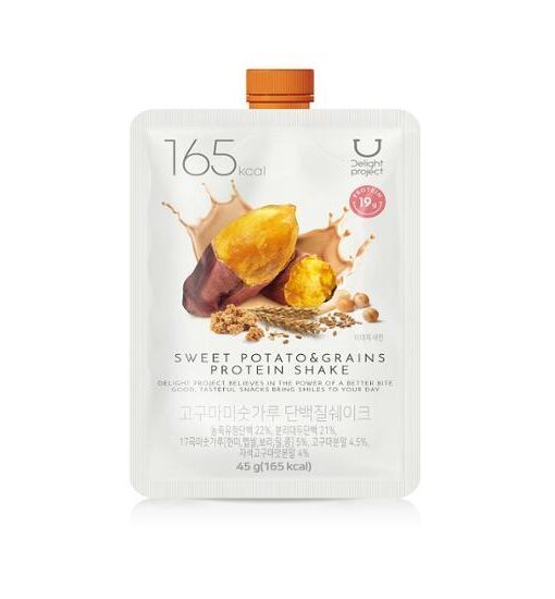 韓國 Delight Project Protein Shake 高蛋白低卡飲品奶昔搖飲代餐 (7包裝/散包) - (朱古力堅果/粟米蛋糕/甜薯穀物/黑芝麻) 4款味道選擇