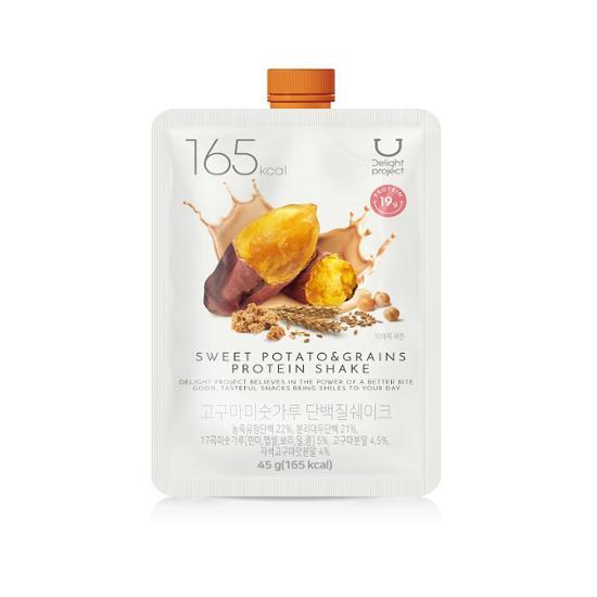 韓國 Delight Project Protein Shake 高蛋白低卡飲品奶昔搖飲代餐 (7包裝/散包) - (朱古力堅果/粟米蛋糕/甜薯穀物/黑芝麻) 4款味道選擇