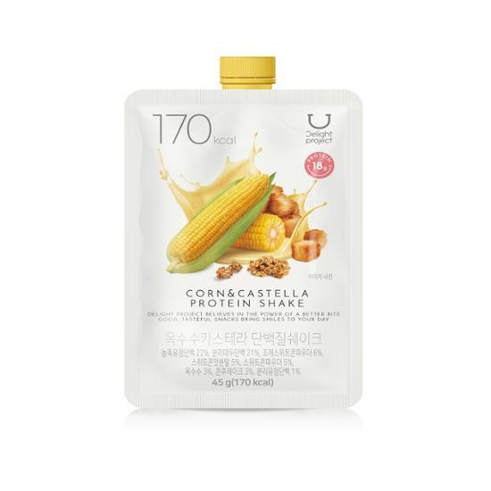 韓國 Delight Project Protein Shake 高蛋白低卡飲品奶昔搖飲代餐 (7包裝/散包) - (朱古力堅果/粟米蛋糕/甜薯穀物/黑芝麻) 4款味道選擇