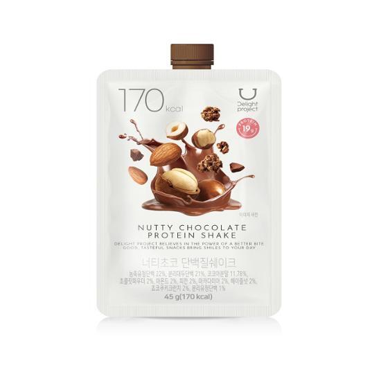 韓國 Delight Project Protein Shake 高蛋白低卡飲品奶昔搖飲代餐 (7包裝/散包) - (朱古力堅果/粟米蛋糕/甜薯穀物/黑芝麻) 4款味道選擇