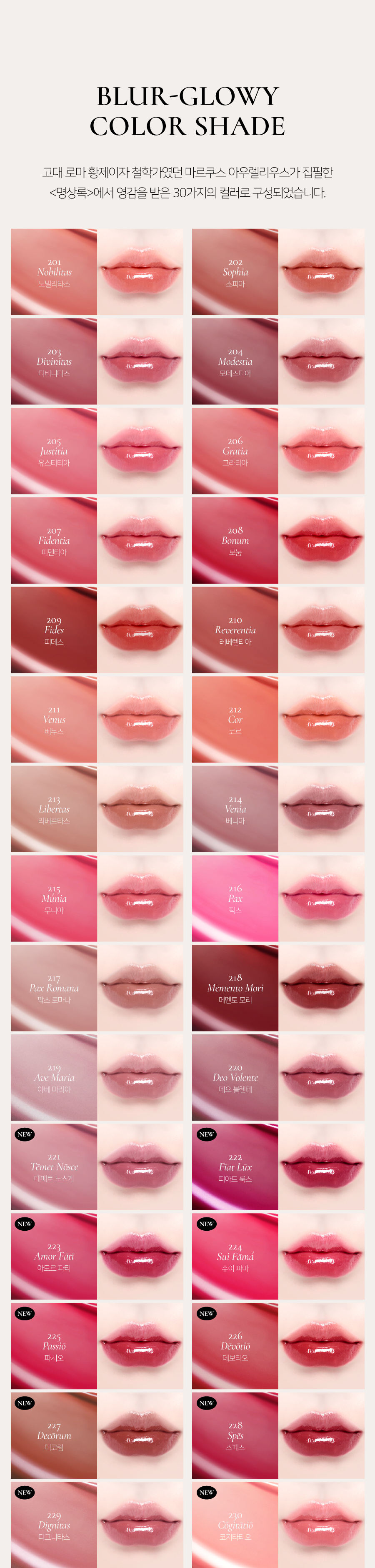 YSL平替~文佳煐同款唇釉!GlowPick🏆金秀賢代言韓國品牌 Dinto Blur Glowy Lip Tint ✨輕透鏡面水光唇釉(#201-230) - 30色選擇