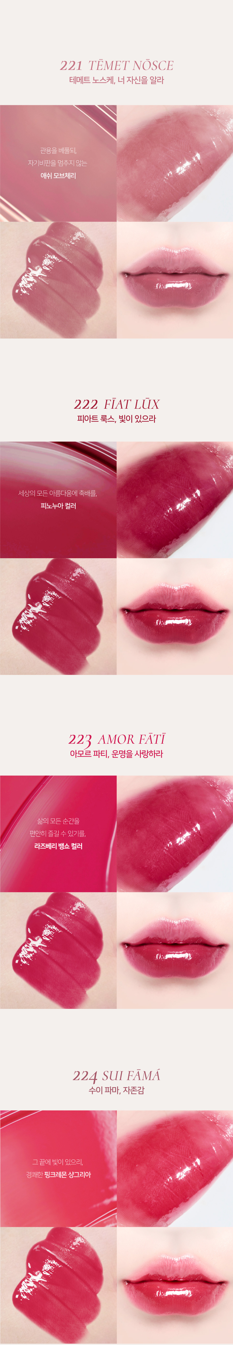 YSL平替~文佳煐同款唇釉!GlowPick🏆金秀賢代言韓國品牌 Dinto Blur Glowy Lip Tint ✨輕透鏡面水光唇釉(#201-230) - 30色選擇
