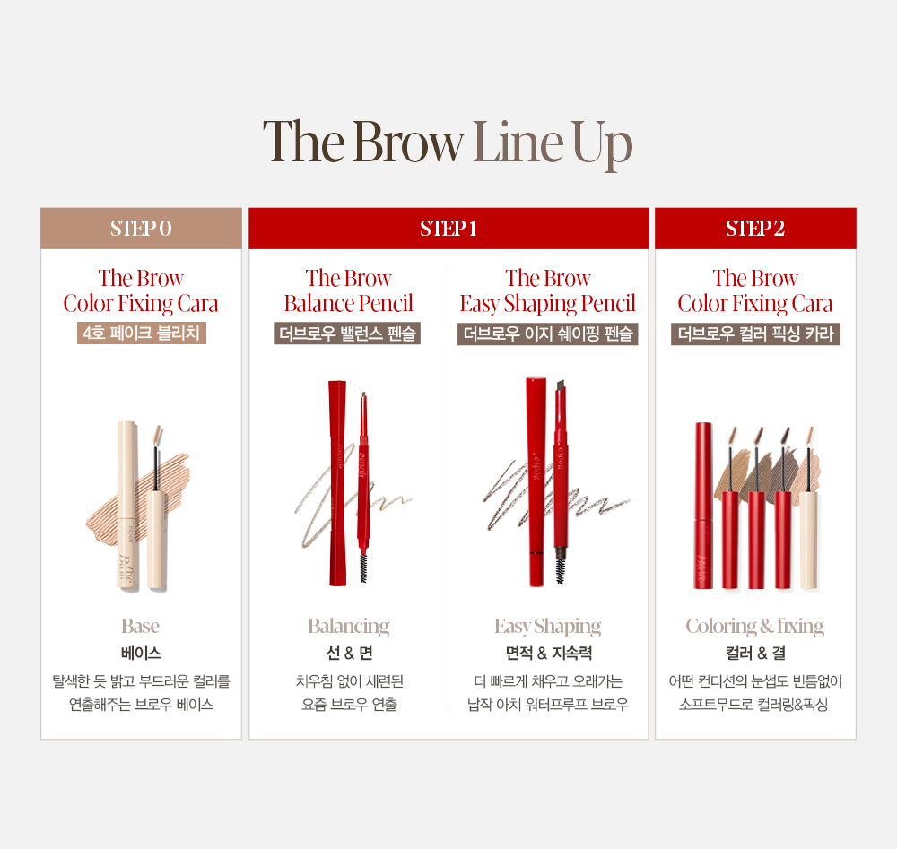 新色入!GlowPick🏆!韓國 Espoir The Brow Color Fixing Cara 防水染眉膏(#01-06) - 6色選擇